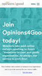 Mobile Screenshot of opinions4good.com